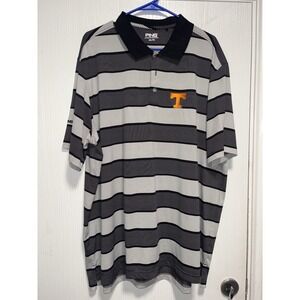 PING Tennessee Volunteers SensorCool Striped Golf Polo Shirt Men XXL Black White